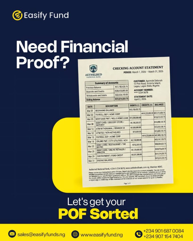 Get financial proof